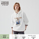 Teenie Weenie小熊女裝秋季長(cháng)款連帽套頭衛衣簡(jiǎn)約休閑通勤時(shí)髦上衣 白色 M (165)