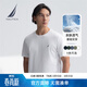 諾帝卡（NAUTICA）【商場(chǎng)同款】男裝25春夏新款純棉透氣舒適短袖T恤男 白色1BW L