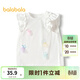 巴拉巴拉【海昌海洋公園系列】女童裝短袖t恤速干涼感夏裝小飛袖 本白-涼感-10101 120