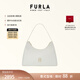 芙拉（FURLA）【禮物】DIAMANTE牛皮小號女士單肩包鉆石包腋下包高級感 棉花糖白