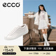 愛(ài)步（ECCO）休閑女鞋 舒適系帶休閑板鞋 柔酷零點(diǎn)女鞋系列220263 白色 35 