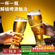 PAKCHOICE啤酒杯高顏值酒杯扎啤杯精釀小麥啤酒杯子喝酒玻璃杯兩只裝460ml