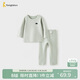 童泰（TONGTAI）寶寶套裝秋冬季嬰兒衣服兒童發(fā)熱內衣上衣褲子無(wú)痕睡衣綠色90cm