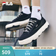 斐樂(lè )（FILA）官方男鞋ROCK巖石鞋帆布鞋新款時(shí)尚休閑鞋 黑-BK 40