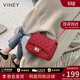 viney包包女包紅色新娘婚包牛皮鏈條斜挎包生日禮物送女友老婆 【深紅】實(shí)用高檔品牌輕奢洋氣單肩小包