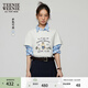 Teenie Weenie小熊女裝正肩T恤夏季白色學(xué)院運動(dòng)休閑短袖 象牙白 L