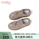金利來(lái)（Goldlion）女鞋小個(gè)子厚底德訓鞋復古擦色圓頭休閑板鞋女G601530292灰色38