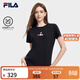斐樂(lè )斐樂(lè )女裝官方短袖T恤女 夏季基礎簡(jiǎn)約時(shí)尚休閑短袖衫上衣 正黑色-BK 185/100A/XXXL