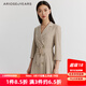 艾諾絲雅詩(shī)ARIOSE&YEARS春秋學(xué)院風(fēng)西裝式連衣裙收腰百褶短裙女10229025 燕麥灰 S