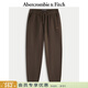 Abercrombie & Fitch經(jīng)典小麋鹿圖案經(jīng)典美式抓絨束腳衛褲長(cháng)褲25秋冬男裝134-5043 棕色 L (180/86A)