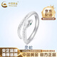 中國黃金（CHINA GOLD）999足銀靈蛇戒指女生肖蛇戒指本命年蛇年女結婚生日禮物女送女友 送女友*靈蛇戒指【品牌禮盒】