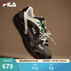 斐樂(lè )（FILA）楊冪同款官方藤蘿鞋VITE女鞋休閑鞋2026新款運動(dòng)鞋薄底鞋阿甘鞋 黑/雅致灰-BG【雙鞋帶設計】 37.5