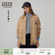 Teenie Weenie小熊秋季簡(jiǎn)約學(xué)院風(fēng)棒球服衛衣開(kāi)衫外套寬松時(shí)尚女裝 卡其色 L (170)