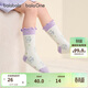 巴拉巴拉balaOne兒童襪子秋冬女童襪提花中大童含羊毛三雙裝208425172001