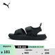 彪馬（PUMA）緩震透氣魔術(shù)貼涼鞋外穿男女款夏季休閑拖鞋SANDAL395429 黑色-黑色-01 39