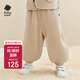 babycare兒童燈芯絨長(cháng)褲秋冬新款寶寶外穿嬰童保暖褲子加厚 淺木色 100
