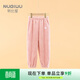 努比屋兒童家居褲女童秋冬季珊瑚絨加絨睡褲男童居家睡衣中大童褲子