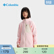 Columbia哥倫比亞戶(hù)外兒童運動(dòng)旅行野營(yíng)時(shí)尚保暖抓絨衣 AY1363 608 海棠紅拼象牙白 155 (L)