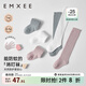 嫚熙（EMXEE）嬰兒襪子防蚊襪新生兒寶寶長(cháng)筒襪夏季薄款過(guò)膝透氣男女童襪加厚新 薔薇粉+青苔+白色 3雙 1-3歲 （建議腳長(cháng)14-16cm）