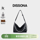 DISSONA迪桑娜女包新款單肩包鏈條包時(shí)尚斜挎包hobo包【禮物】 黑色