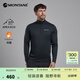 MONTANE盟泰恩Dart Zip Neck戶(hù)外長(cháng)袖T恤男圓領(lǐng)透氣抑菌登山徒步衫 BLA 黑色 XL