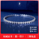 奢珠網(wǎng)球手鏈滿(mǎn)鉆排鉆手鏈18K金人工培育鉆石手鏈【可定制】 【18K金頂配版】 約6.7克拉(單顆約18分）