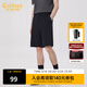 卡賓男裝時(shí)裝休閑短褲24夏新款寬松褲子舒適商場(chǎng)同款Y224 煤黑色01 M (170) 48