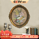 良木美式裝飾畫(huà)法式復古小尺寸掛畫(huà)臥室床頭歐式客廳壁畫(huà)輕奢橢圓形畫(huà) F-復古花卉 12寸(35*39CM)雕花復古框-玻璃
