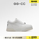 GG-CC【純白戀歌】真皮厚底小白鞋女新款松糕休閑板鞋面包鞋G23u9732 米白色 36