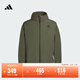adidas拒水簡(jiǎn)約百搭梭織休閑連帽夾克外套男女春季阿迪達斯輕運動(dòng)