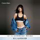 Calvin Klein內衣【明星同款摩登引力帶】女ck輕運動(dòng)工字背心文胸 001-太空黑 M 推薦75B-85A
