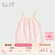 戴維貝拉【商場(chǎng)同款】?jì)和鯉П承难髿庀难b無(wú)袖T恤寶寶女童上衣