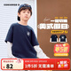 匡威Converse男女童純棉拼接假兩件長(cháng)T2025年秋季新款時(shí)尚舒適上衣