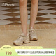 73Hours趙露思同款女鞋椰椰奶凍新款厚底增高運動(dòng)休閑老爹鞋女