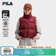 FILA 斐樂(lè )官方RGB羽絨女士羽絨馬甲冬時(shí)尚休閑基礎保暖立領(lǐng)外套