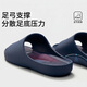 潔麗雅（Grace）足弓支撐拖鞋男士夏季2026新款居家室內按摩浴室洗澡防滑涼拖鞋女 藏青色 42-43 【適合41-42碼】