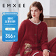 嫚熙（EMXEE）唐藝昕同款秋冬半邊絨孕婦睡衣哺乳加厚月子服加絨產(chǎn)后家居服