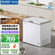美菱冰柜201升臥式頂開(kāi)門(mén)家用冷藏冷凍超薄小型單溫冷柜一級白色大容量速凍斷電保溫小冰箱補貼電冰柜 BC/BD-201DT白 201L