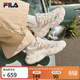 斐樂(lè )（FILA） 楊冪同款|官方女鞋FERN2運動(dòng)鞋2025秋季新款蕨草鞋2代休閑鞋子 奶白/粉綠色-GC 37.5