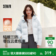 森馬（Semir）羽絨服女90絨子短款輕暖三防可愛(ài)花苞帽2025冬新款立體防風(fēng)外套 【正肩顯瘦廓形】粉藍80081 M