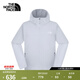 北面（The North Face）【涼感系列】SUN SMOOTH涼感防曬衣UPF50+男女輕薄防潑濺新款87VW 0TI/淺灰 XL /180