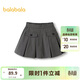 巴拉巴拉女童半身裙2025春短裙兒童格紋百褶裙【商場(chǎng)同款】202125112004