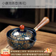 唐豐旋轉茶壺泡茶神器陶瓷泡茶壺功夫茶具單壺紅茶沖茶自動(dòng)過(guò)濾分離器 小康泡茶壺(青花)