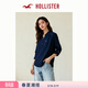 HOLLISTER小海鷗圖案美式經(jīng)典款三?？酆?jiǎn)約百搭襯衫女裝340-6043 海軍藍 XS (160/80A)
