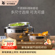 WMF福騰寶套裝居家料理碗不銹鋼料理盆和面盆揉面盆食品級家用套裝 料理碗4件套