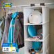 宜家（IKEA）RASSLA拉斯拉整理收納掛袋衣柜收納神器懸掛式置物架 5格儲件白色25x40x98cm