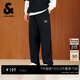 杰克·瓊斯（JACK&JONES） 男裝秋季休閑褲松緊紐扣腰頭多口袋字母裝飾長(cháng)褲褲子225314052