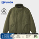FILA FUSION斐樂(lè )潮牌棉服男2026春新款時(shí)尚休閑寬松保暖夾克外套 墨幽綠-DG XL 180/100A/XL