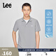 Lee新品標準版防曬紫外線(xiàn)刺繡Logo男女同款涼感短袖polo衫