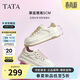 他她（TATA）棉花糖厚底板鞋女鞋輕便透氣增高小白鞋 米白/粉AM5 36